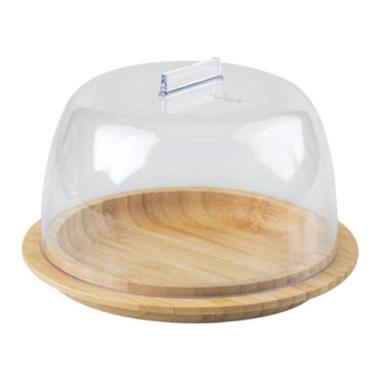 Imagem de Porta Queijo Minas Sense Natural Tampa Alta Elegante - Ou - Martiplast