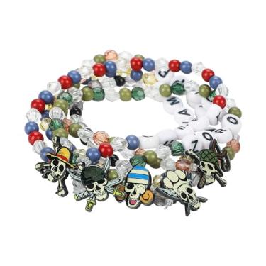 Imagem de Bioworld One Piece (Live Action) Sanji Nami Usopp Zoro Luffy Personagem Pulseiras Amizade (conjunto de 5)