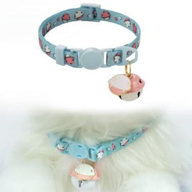 Imagem de Coleira simples e moderna com estampa de transferência de calor com estrela e sino