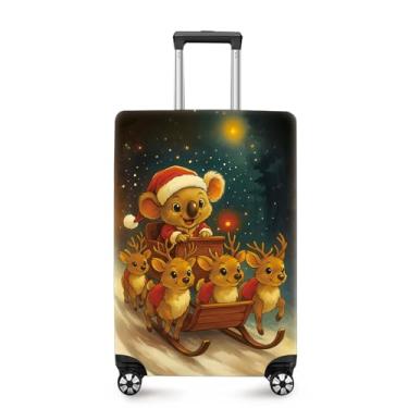 Imagem de ANNA QUEEN Capa de mala, protetor de mala, capa de viagem para bagagem de 50 a 86 cm, acessórios de viagem de elastano extensível e lavável, #6, S(fits 20-22inch suitcase)