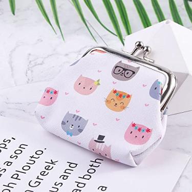 Imagem de Porta-moedas fofas mini carteiras bolsas de dinheiro bolsa de mão bolsa de troca de ferrolho bolsas de bolso pequenas bolsas para chaves, Estilo A, Bolsa para moedas