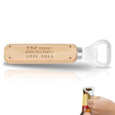 Imagem de Presentes de aniversário para pai bônus - abridor de garrafas de madeira abridor de lata de madeira Natal Dia dos Pais, aniversário, Ação de Graças, ideias de presente de Páscoa para padrasto