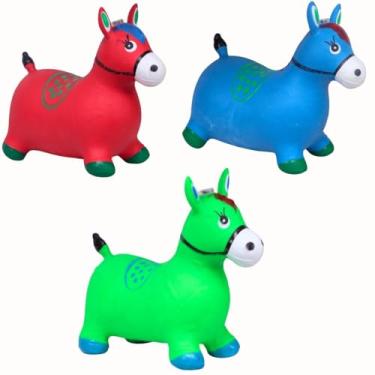 Imagem de Cavalinho Upa Upa Infantil com Som e Luzes Divertidas Pequeno