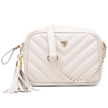 Imagem de Bolsa Feminina de Couro Legítimo Ronco Ferraro Jhully Modelo Premium (Off-white)