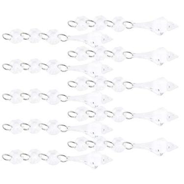 Imagem de Zhjvihx Pingente de Lustre, Lâmpada Pendente de Cristal Decoração de Lâmpada Diy para Lustres para árvores de Natal para Janelas para Quartos de bebê (Transparente)