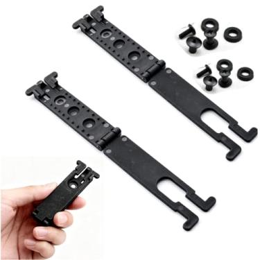 Imagem de FJYXCHENXM 2 peças de clipe de cinto de plástico – universal para cintura/suporte/coldre/bainha, ideal para prender bainhas de faca em cintos durante acampamento ao ar livre, caminhadas e transporte