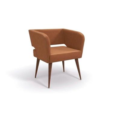 Imagem de Poltrona Decorativa P/ Sala Antara Queen - Suede Café - Kappesberg