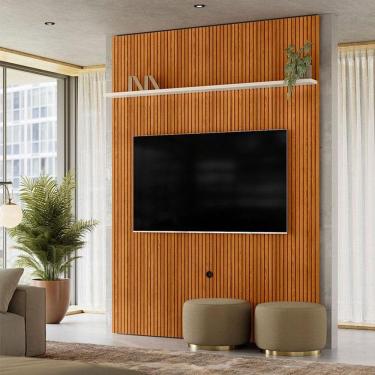 Imagem de Painel Piso Teto New Interlagos Ambiente Cinamomo Off White - Madetec