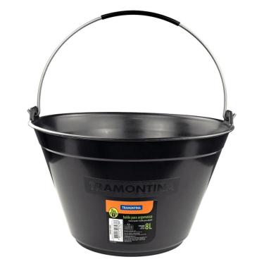 Imagem de Balde Para Argamassa Tramontina Em Plástico 8 L Preto Tramontina