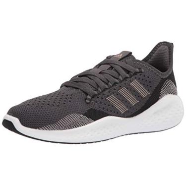 Imagem de adidas Tênis de corrida feminino Fluidflow 2.0, Preto/champanhe metálico/cinza, 7