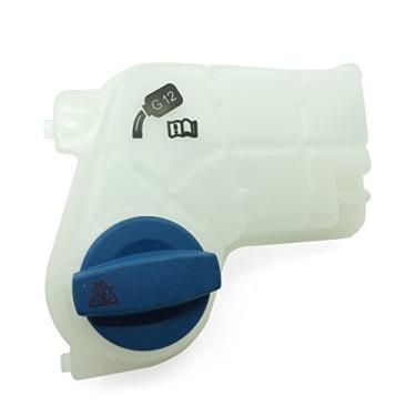 Imagem de UnayKolb Tanque de expansão de recuperação de líquido de arrefecimento do motor com tampa para Audi A4 Quattro 8E0121403 2002 2003 2004 2005 2006 2007 2008 2009