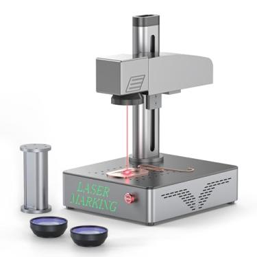 Imagem de Mr.Carve Máquina de marcação a laser de fibra S4-30W para metais, joias e plásticos, gravador a laser de fibra com compatibilidade Lightburn