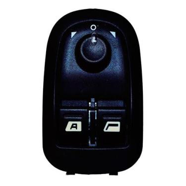 Imagem de Tecla Vidro 206 99/14 Com Cromado Retrovisor Duplo - Kitglass