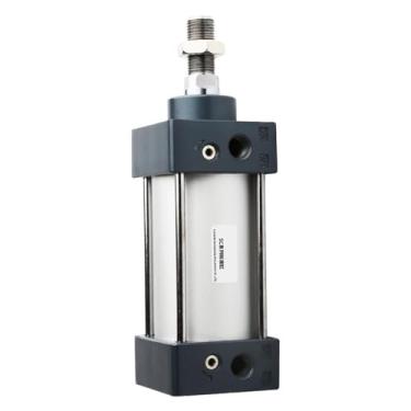 Imagem de FLKPIEGRH Cilindro de ar SC32/40/50/63/80/100 mm Pistão de cilindro pneumático pequeno 25/50/75/100/200/300 mm Curso (Sc40, curso 75 mm)