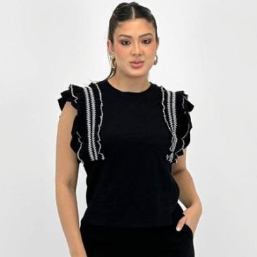 Imagem de Blusa Enfim T-shirt Muscle Tee com Babados Feminina-Feminino