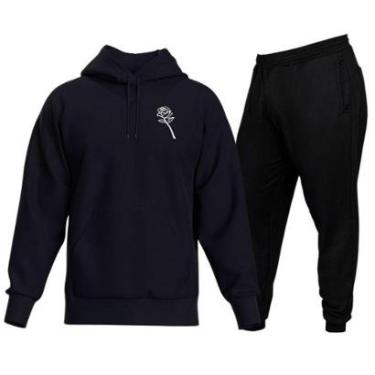 Imagem de Conjunto De Moletom Blusa Moletom Canguru + Calça Moletom-Masculino