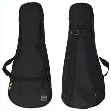 Imagem de Bag Capa Ukulele Soprano 21k Alcochoado Super Luxo Preto - AVS