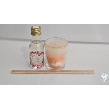 Imagem de Kit de Vela em Pó e Difusor de Aromas com Varetas, Aromatizador de Ambientes Artesanal