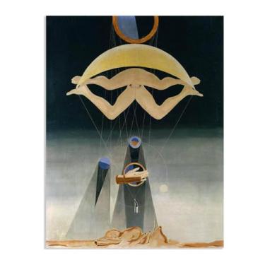 Imagem de Zeichn8u Pôster Max Ernst Men Shall Know Nothing of This Reproduções de pinturas famosas Surrealismo Wall Art Canvas Max Ernst Decoração de parede para presentes de sala de estar 40 x 30 cm (40.6x30.5