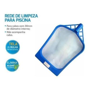Imagem de Tela rede peneira para limpeza de piscina 39cm x 32cm  - Netuno