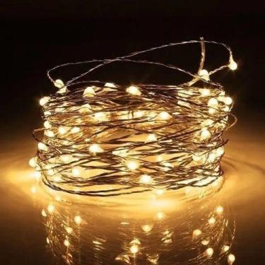 Imagem de Fio Cobre Cordão Luz De Fada 5m A Pilha - oem