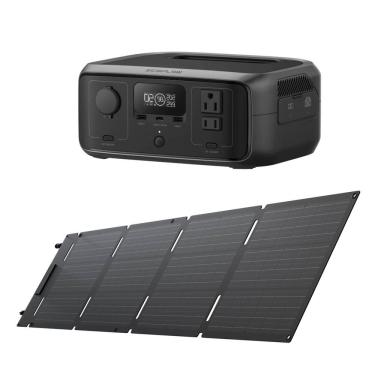 Imagem de Gerador Solar Ecoflow River 3 Plus + Painel Solar 45w
