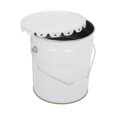 Imagem de Ｂｅｓｇａ Lata de tinta metálica, balde multiuso vazio, portátil, para vernizes e solventes, ideal para projetos de artesanato e reforma, 20l