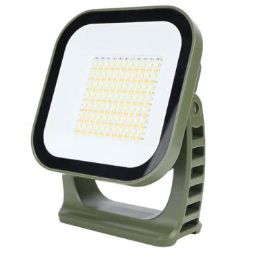 Imagem de SPYMINNPOO Luz de Trabalho Recarregável Solar, Lâmpada de Acampamento Portátil 165LED 1800LM, para Reparos de Emergência, Caminhadas e Pesca