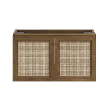 Imagem de Swiss Madison Toucador de banheiro Classe de 91 cm montado na parede em carvalho marrom sem pia