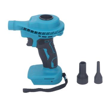 Imagem de Soprador de folhas sem fio, soprador de ar elétrico, energia eólica de 8 níveis, alimentado por bateria de 18 V, mini aspirador de pó recarregável para carro, casa, teclado de computador, para BL1830