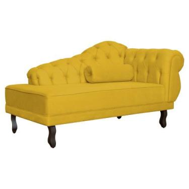 Imagem de Divã Recamier Larissa Lado Esquerdo 150cm Suede - Diversas Cores - Ds 