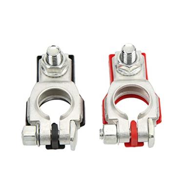 Imagem de Naroote Conjunto de Terminais de Bateria Positivos e Negativos de Substituição, Excelente Desempenho para Conjuntos de Terminais de 2 Unidades G37 M56, Terminal de Bateria Adequado para