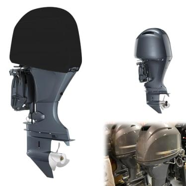Imagem de Kistrba Capa de motor de popa compatível com Yamaha F75 F80 F90 F100 F115 F115B 4 tempos, capa de motor externo de tecido Oxford 600D resistente à prova d'água