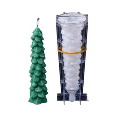 Imagem de Molde De Silicone Para Vela De Árvore De Natal DIY, Vela Aromática De 