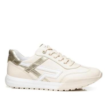 Imagem de Tênis Pegada Feminino em Couro Milk 213001-02-Feminino