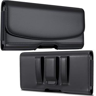 Imagem de Meilib Coldre para Samsung Galaxy Ultra S25 S24 S23 S22 S21 S20, A54 A53 A32 A15 A14 A13 A03s - Capa para cinto para celular com clipe, bolsa de transporte para cartão de identificação (serve para