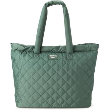 Imagem de Reebok Sacola feminina acolchoada leve e acolchoada para mulheres - Bolsas de ombro femininas casuais, Verde Trek acolchoado, One Size