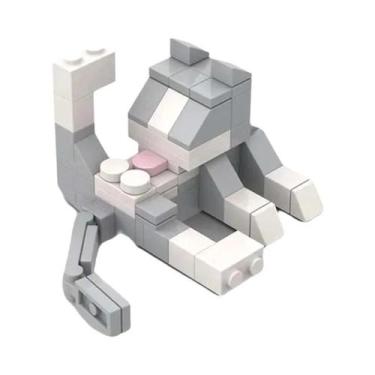 Imagem de Figuras De Gato 62 Peças Blocos De Construção MOC DIY Brinquedos Educa
