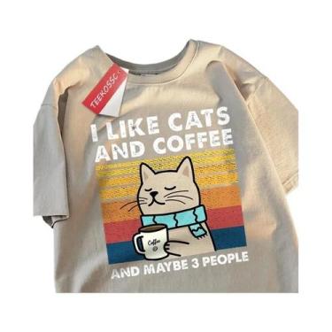 Imagem de Camiseta Unissex De Algodão Com Gola Redonda Estilo Hip Hop Solta - Me