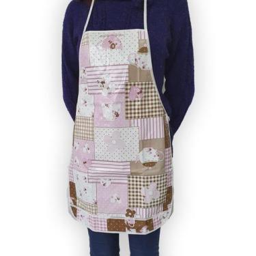 Imagem de 6 Avental de Cozinha Estampado Fácil de Limpar impermeável - Idealiza
