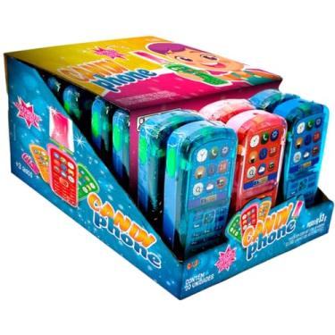 Imagem de Doce Candy Phone e Pirulito, Colore, Sabor Sortido, Display com 20