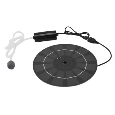 Imagem de AUNMAS Oxigenador de Lagoa Solar, Bomba de Oxigênio de Aquário Usb de Baixo Ruído de Silicone Monocristalino de 10w para Piscina Externa Tanque de Peixes