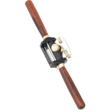 Imagem de Cryfokt Plaina de Pássaros Ajustável, Lâmina de 42 Mm para Aparar, Arcos, Peças Curvas Com Lâmina 440C, Corpo Em Liga de Alumínio, Cabo de Madeira e Parafuso de Latão, Plaina Manual