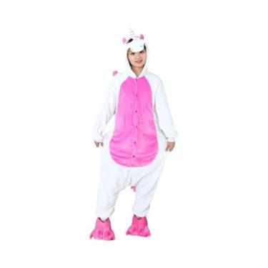 Imagem de Pijama Unissex Adulto Kigurumi De Unicórnio, Fantasia De Animal Para H
