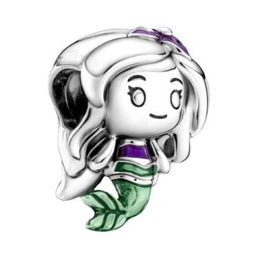 Imagem de Pingentes De Prata S925 Da Princesa Disney, Sereia Elsa, Bela E Branca