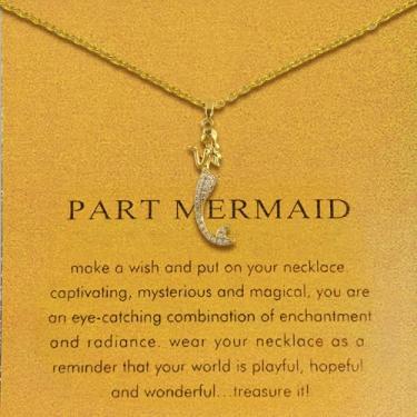 Imagem de NKTDWO Colar com pingente banhado a ouro 14K, corrente de aço inoxidável ajustável, pingente simbólico positivo, presente para mulheres, Regular, Resina, Sem Pedra Preciosa