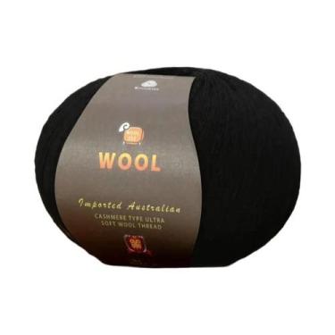 Imagem de Grande Pacote De 500g De Fio De Lã Fina De Cashmere Para Tricô Artesan