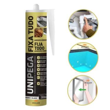 Imagem de Cola Fixa Tudo Espelho Cuba Madeira 400g Unipega