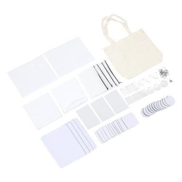 Imagem de Generic Conjunto Em Branco de Sublimação Criativo Transferência de Calor Impressão Chaveiro Em Branco para Bolsa de Maquiagem Capa de Travesseiro Mouse Pad Tapete de Copo de Carro, Suprimentos de Artesanato DIY para Decorações de Casa e Presentes