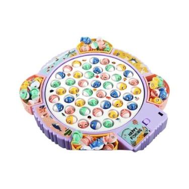 Imagem de Jogo De Pesca Magnético Rotativo Para Crianças Com Música, Brinquedo D